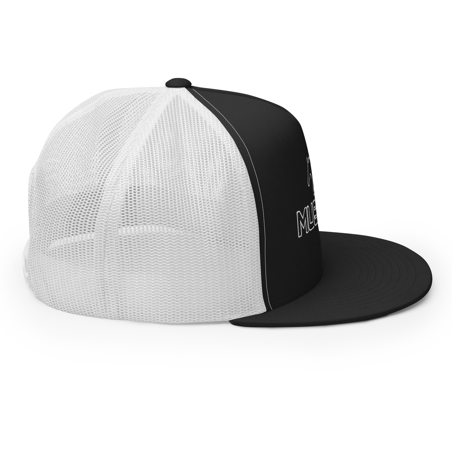 MUSTANG LOGO AND SCRIPT TRUCKER HAT
