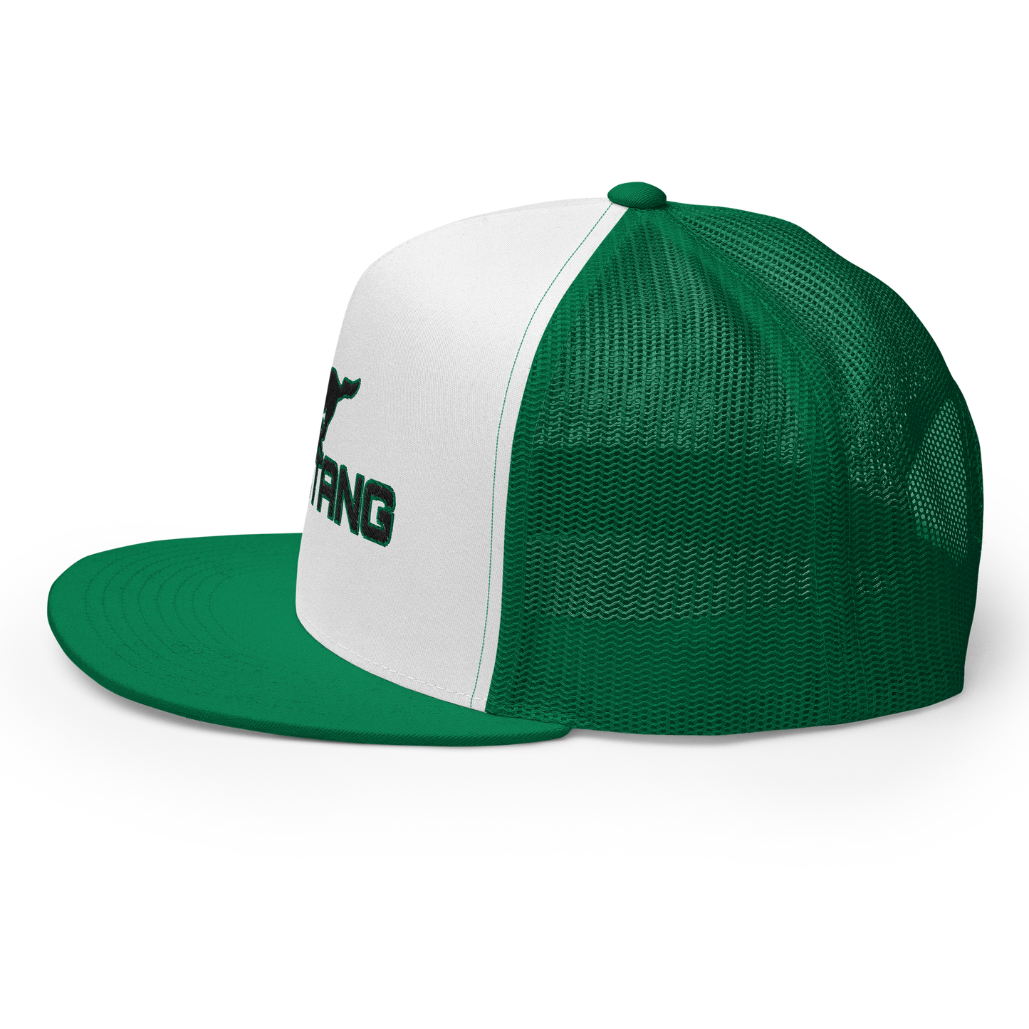 MUSTANG LOGO AND SCRIPT TRUCKER HAT