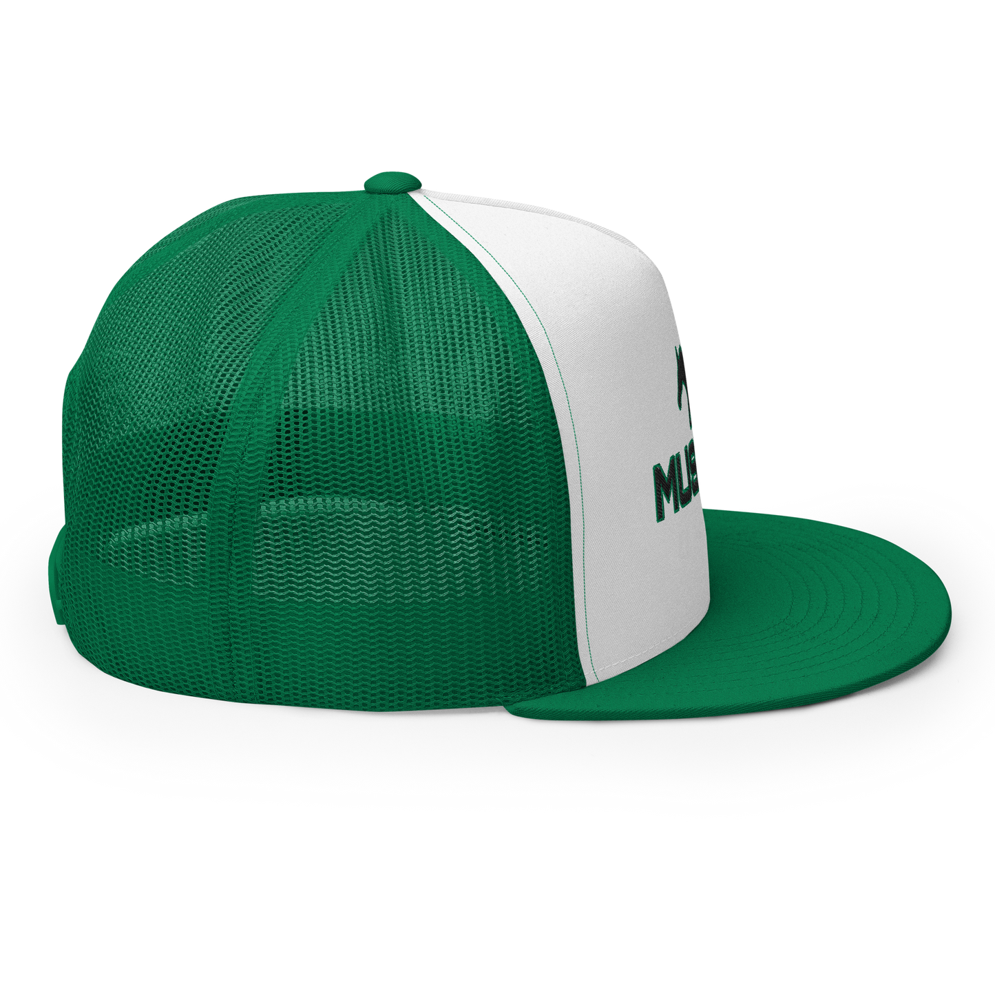 MUSTANG LOGO AND SCRIPT TRUCKER HAT