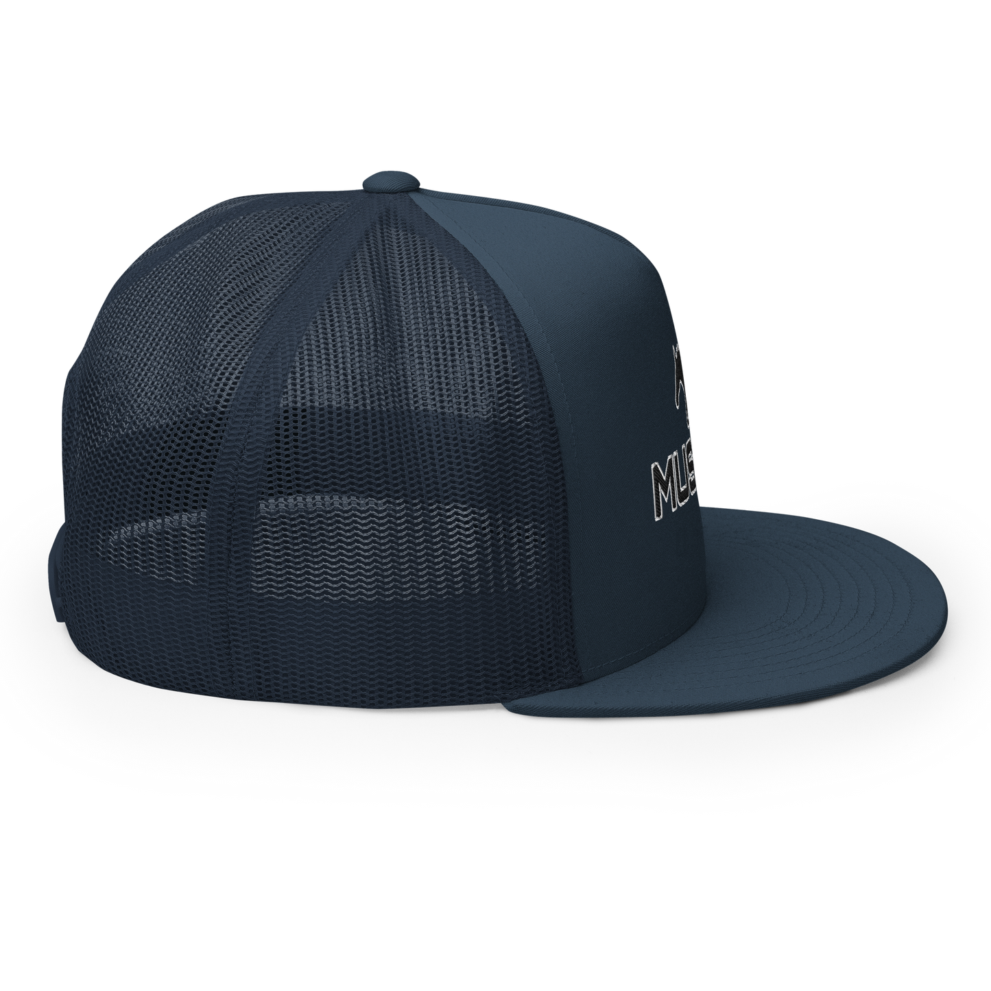 MUSTANG LOGO AND SCRIPT TRUCKER HAT