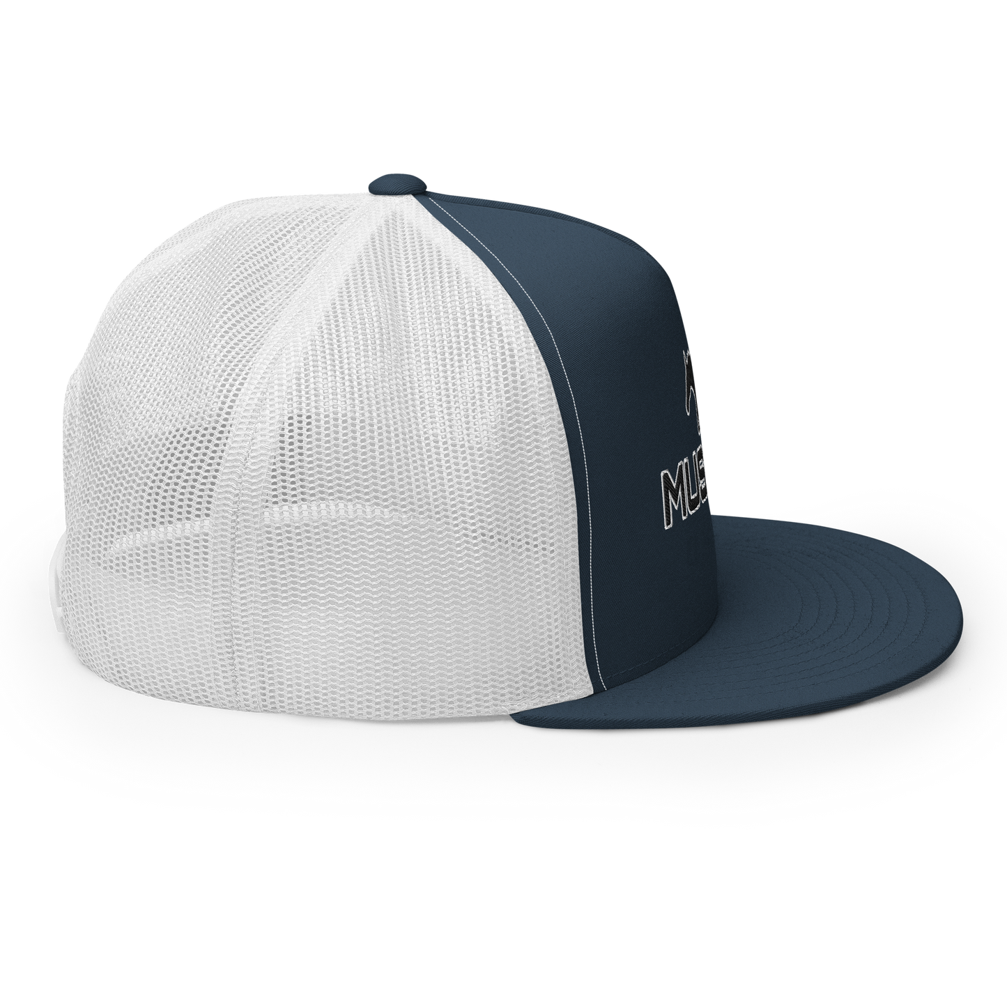 MUSTANG LOGO AND SCRIPT TRUCKER HAT
