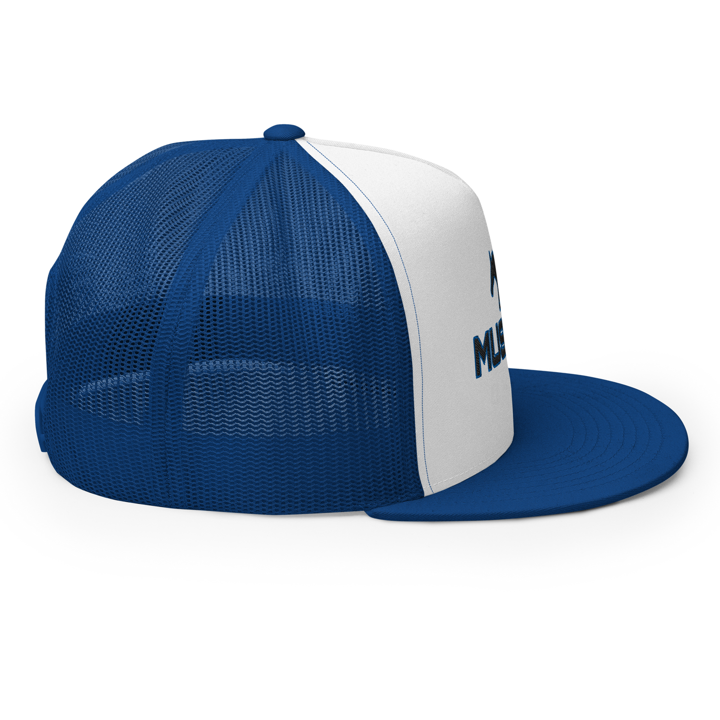 MUSTANG LOGO AND SCRIPT TRUCKER HAT