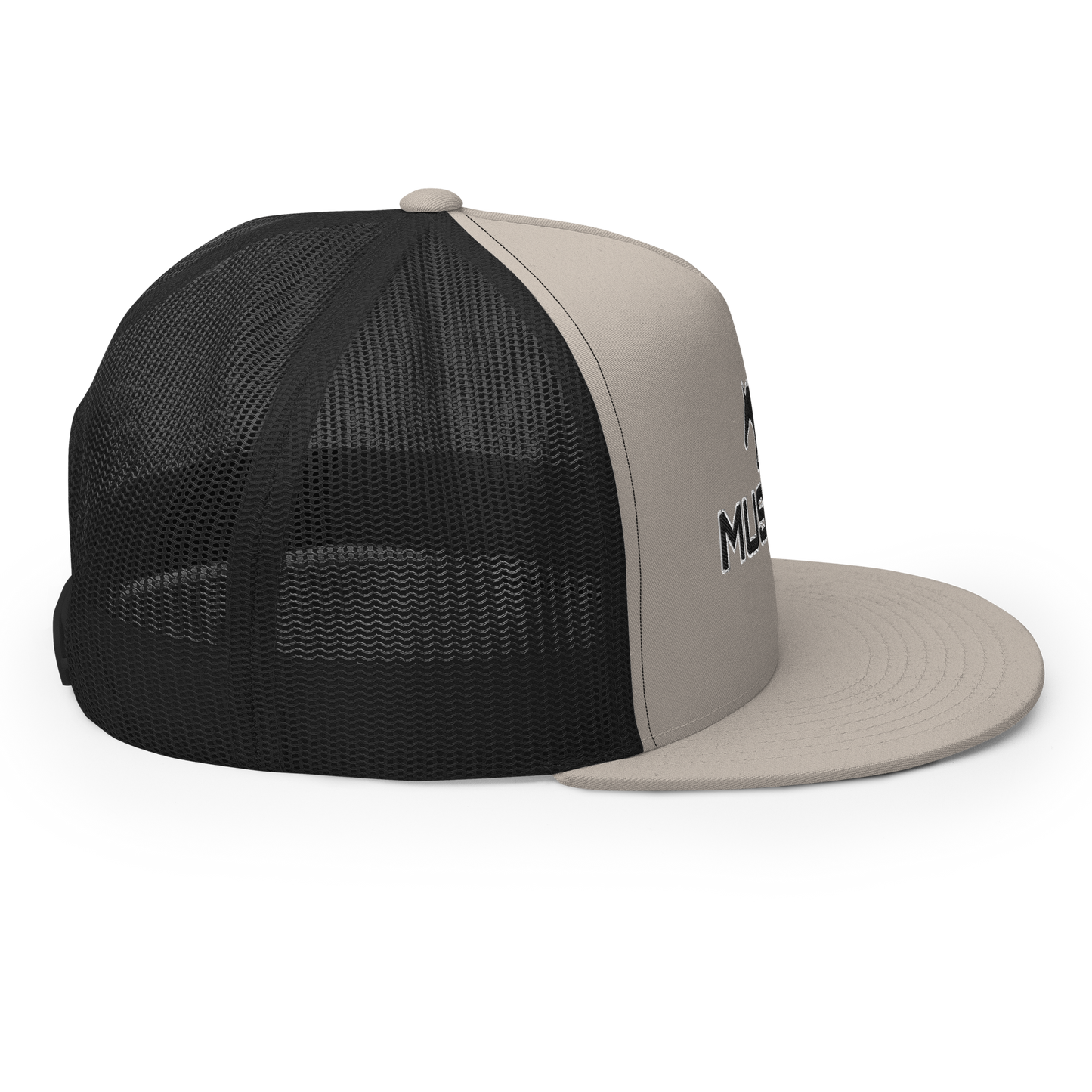 MUSTANG LOGO AND SCRIPT TRUCKER HAT