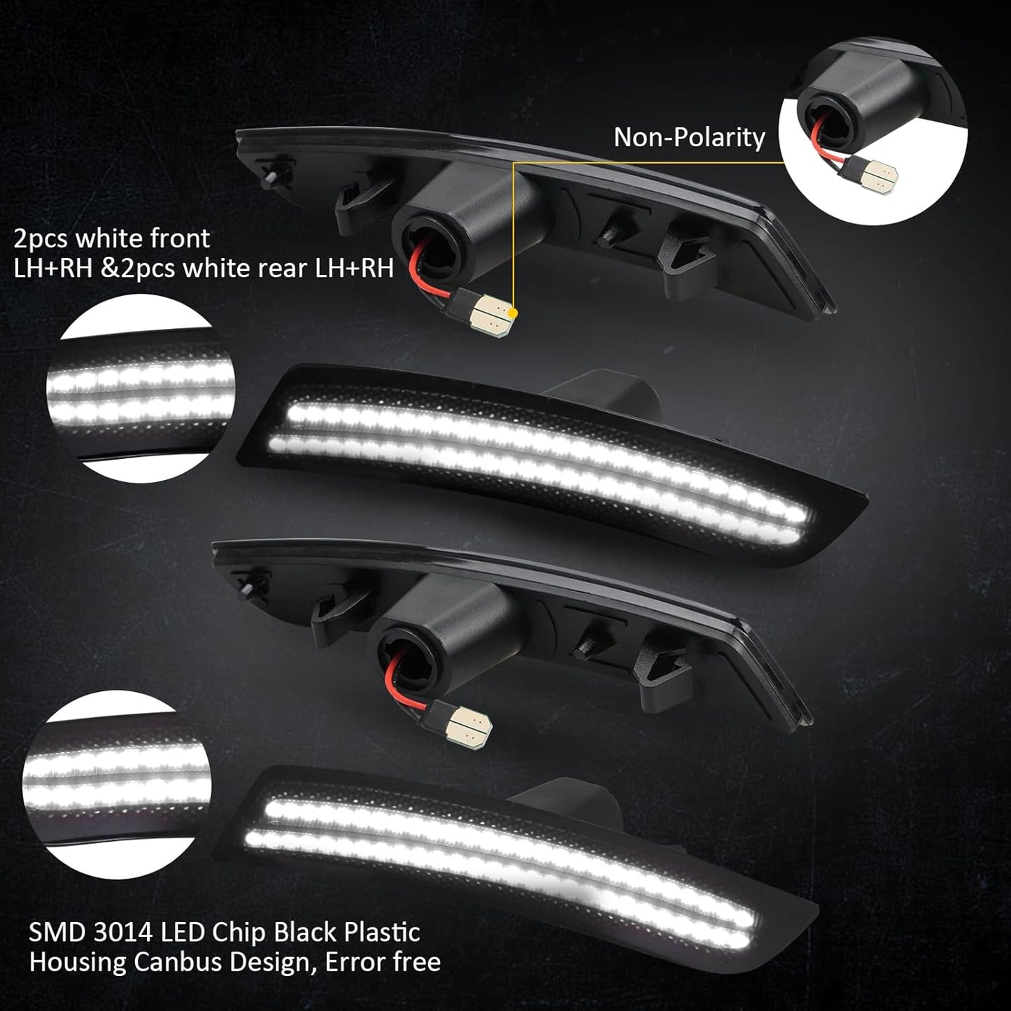 2016 - 2024 CAMARO SMOKED SIDE MARKERS | MULTIPLE COLOR OPTIONS