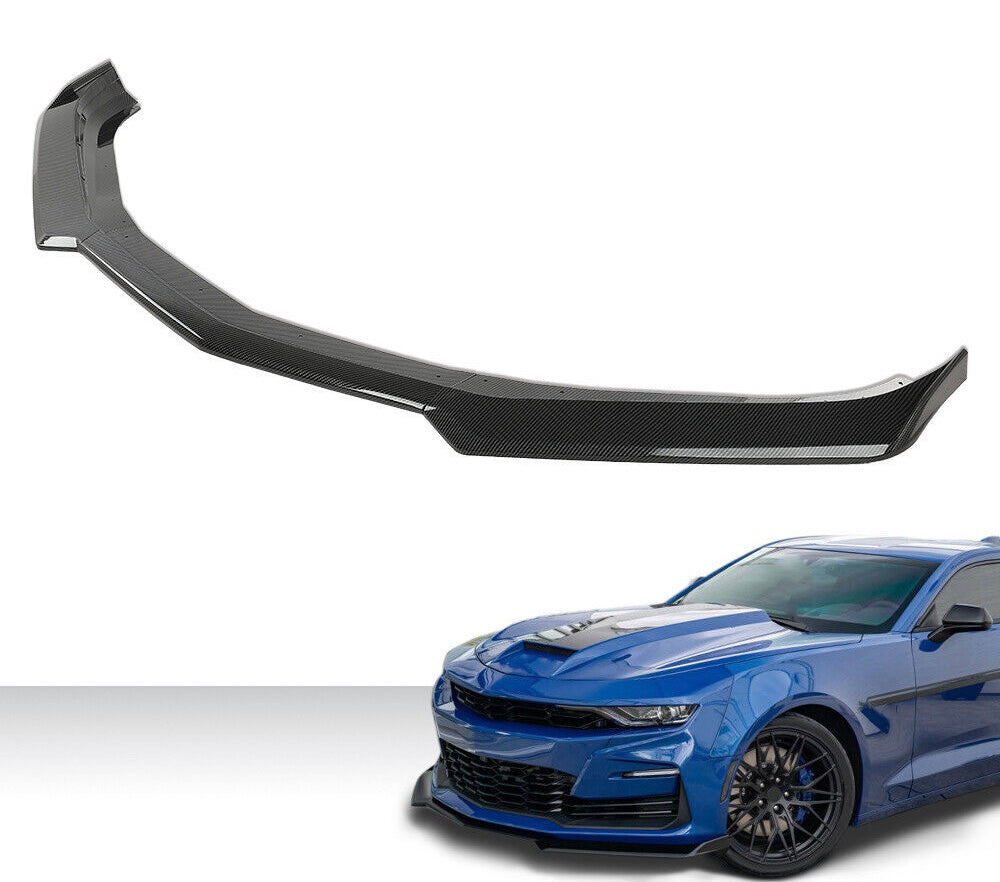 2016 - 2024 CAMARO CARBON FIBER PRINT 1LE SPLITTER | 3 PIECE