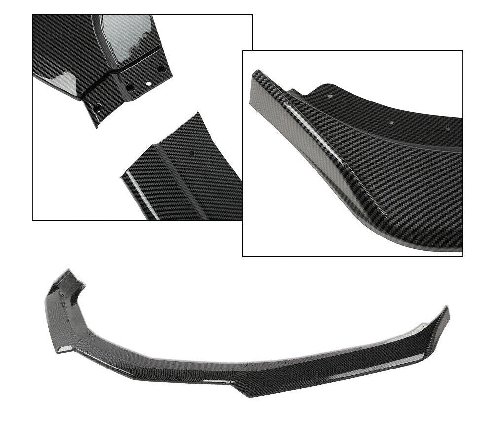 2016 - 2024 CAMARO CARBON FIBER PRINT 1LE SPLITTER | 3 PIECE
