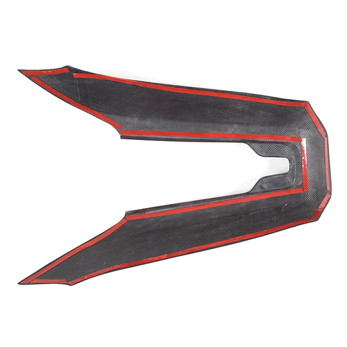C8 CORVETTE RED CARBON FIBER REAR WATERFALL AND SUBWOOFER COVER KIT