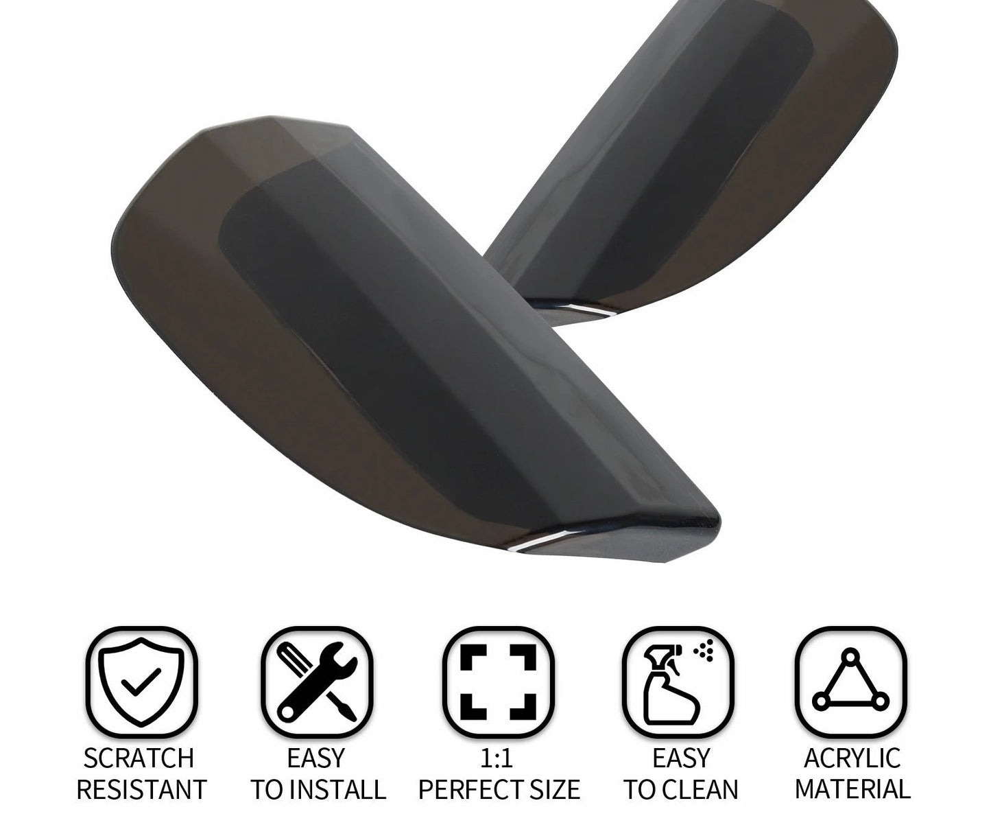 2015 - 2017 MUSTANG SMOKED TAIL LIGHT COVERS
