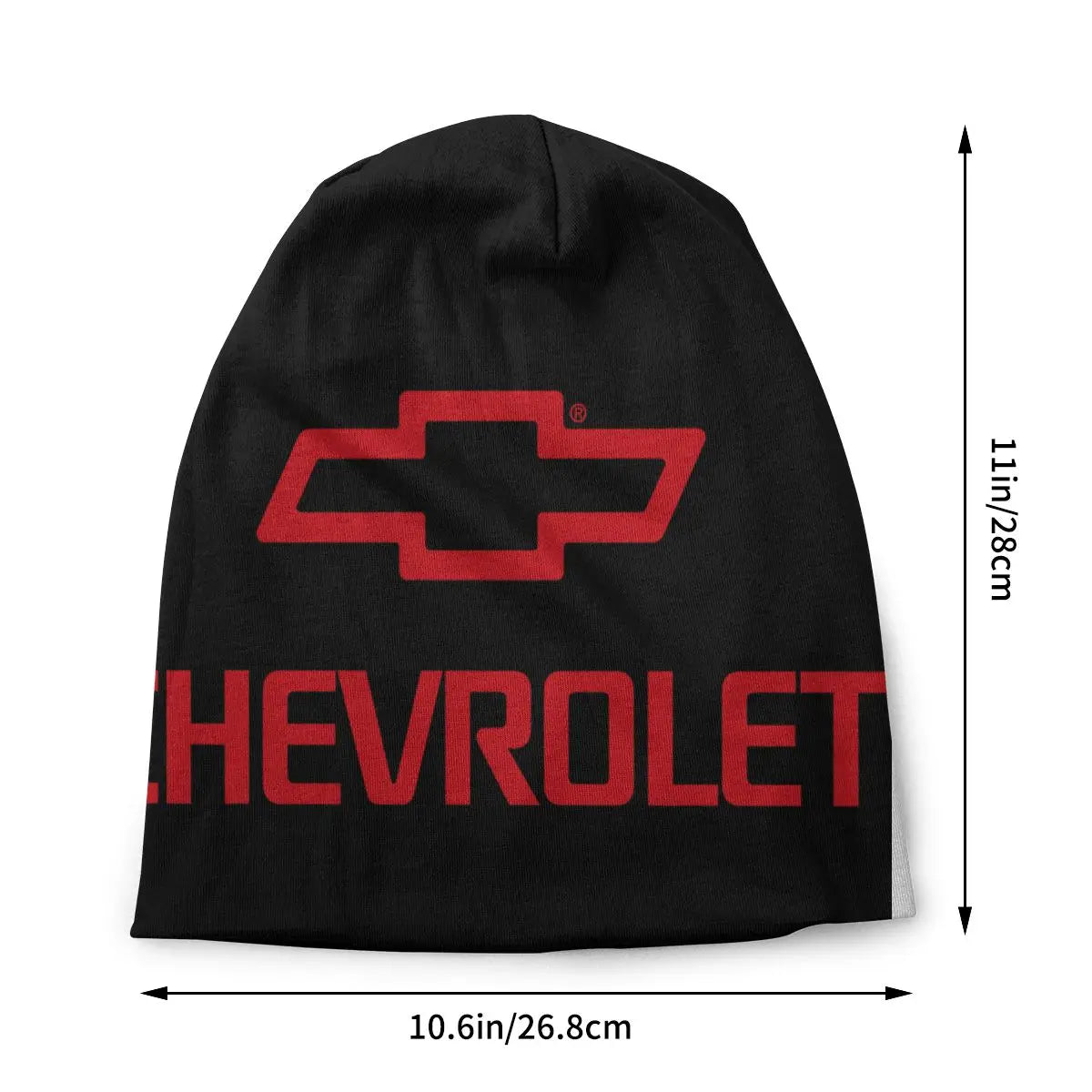 RED AND BLACK CHEVROLET BEANIE