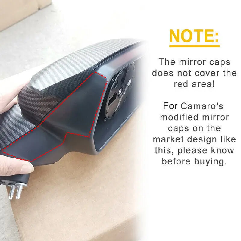 2016-2024 REAL CARBON FIBER MIRROR COVERS