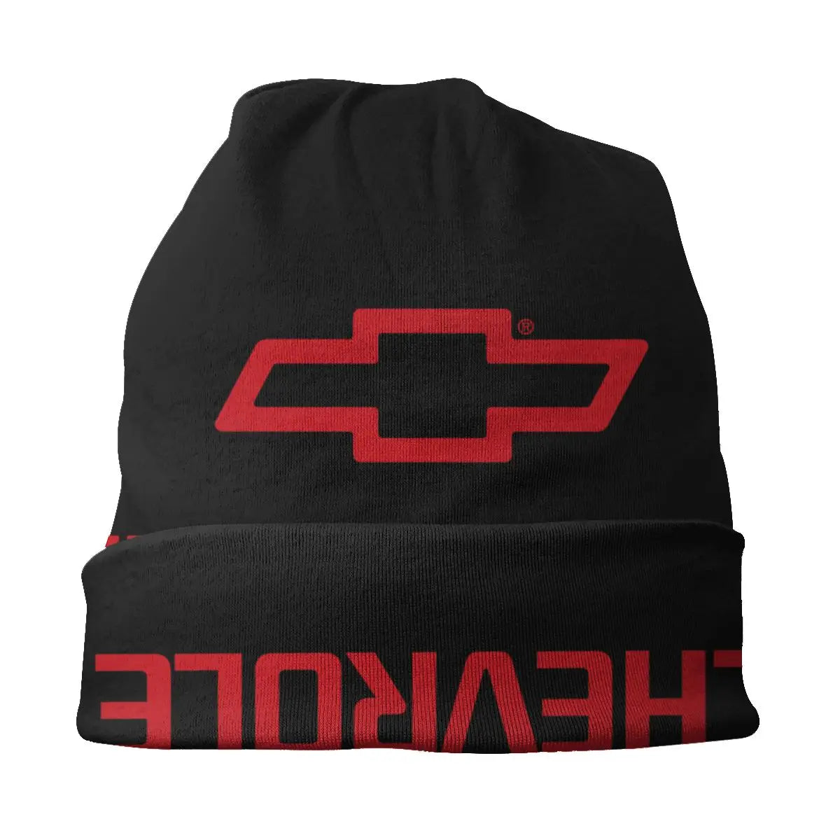 RED AND BLACK CHEVROLET BEANIE