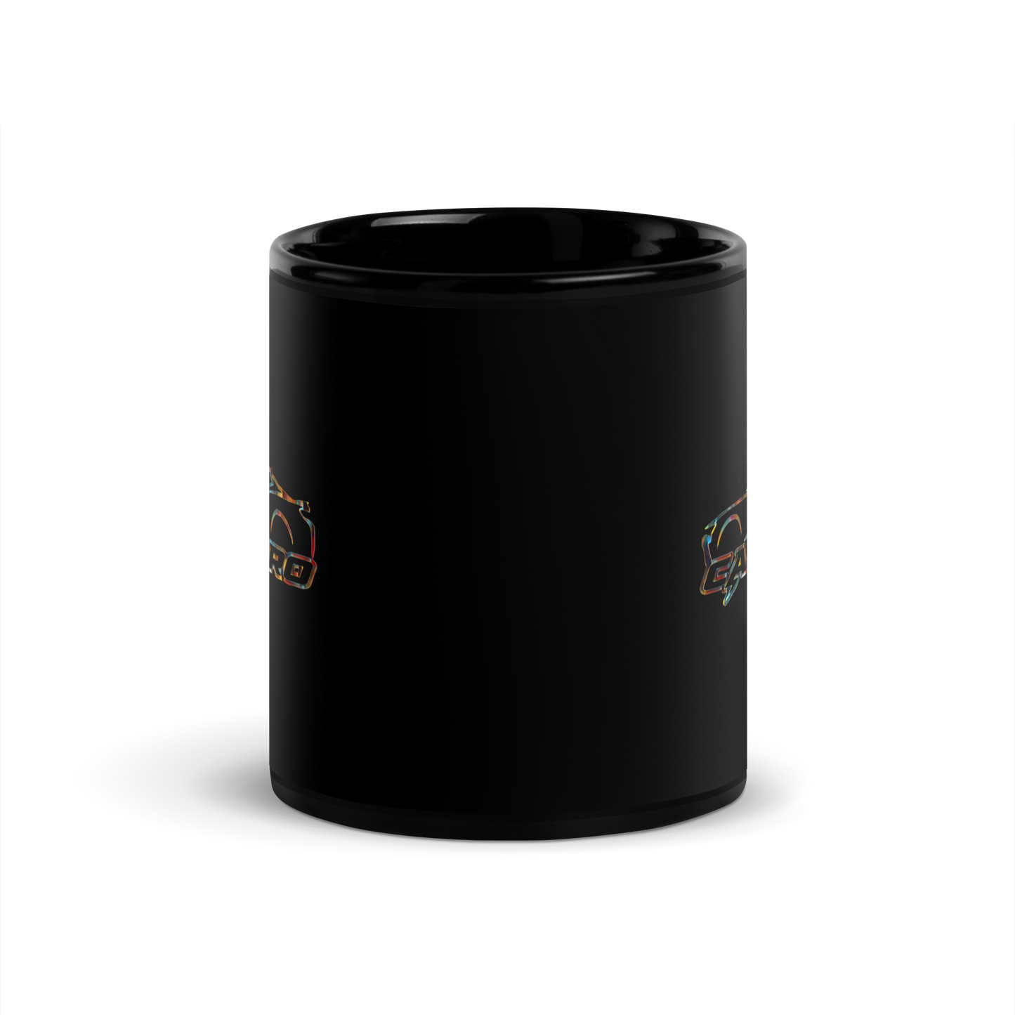 CAMARO LIGHTNING BOLT BLACK GLOSSY MUG
