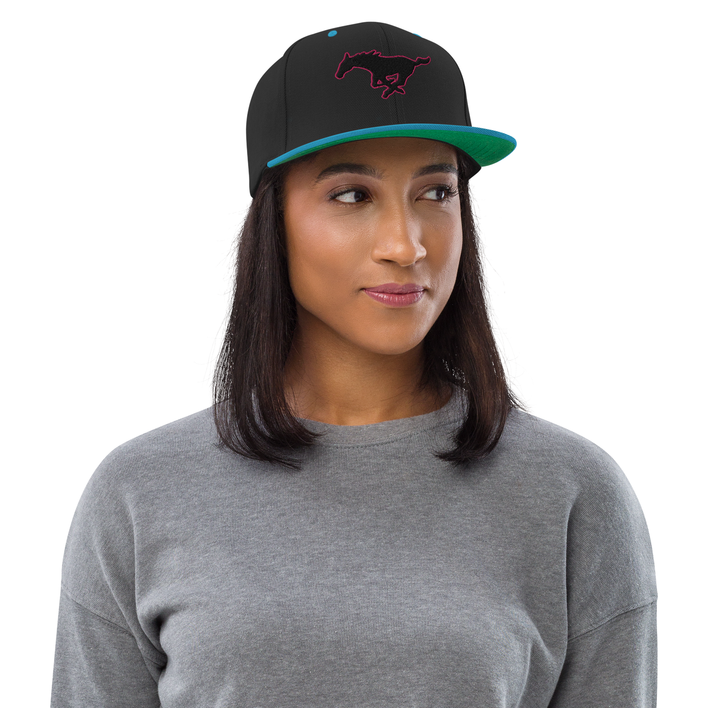 MUSTANG LOGO SNAPBACK HAT