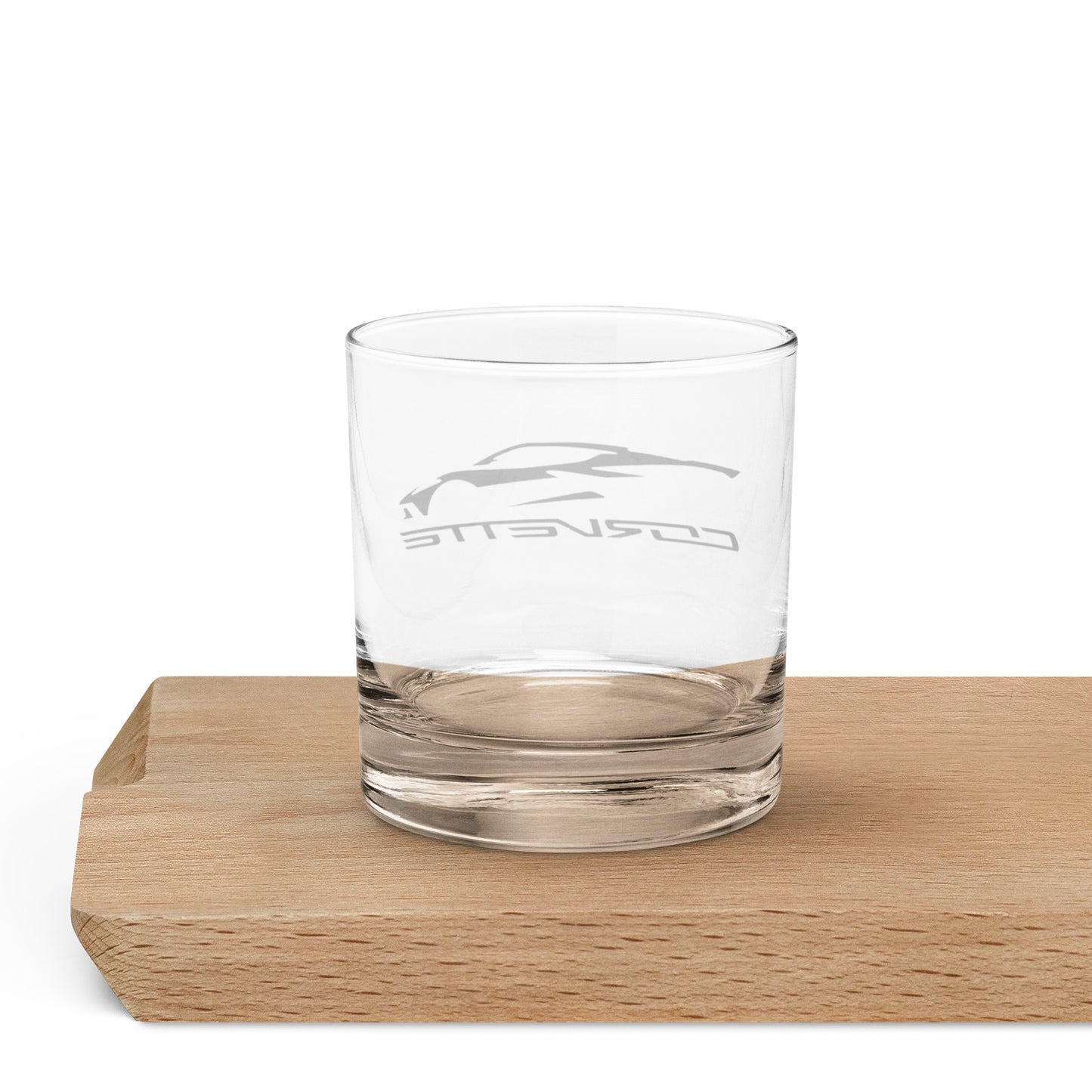 C8 CORVETTE ROCKS GLASS