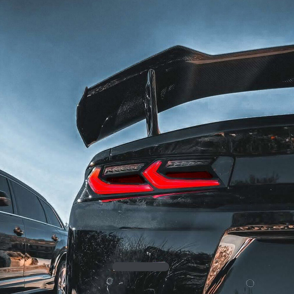 2016 - 2024 CAMARO CARBON FIBER PRINT 1LE SPLITTER | 3 PIECE