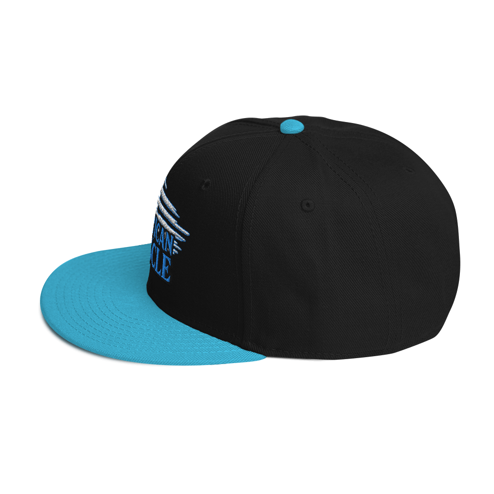 OUTLINED AMERICAN MUSCLE SNAPBACK HAT