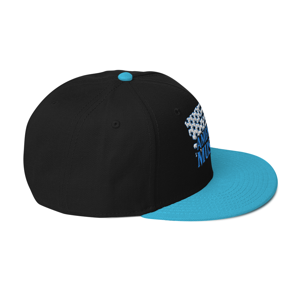 OUTLINED AMERICAN MUSCLE SNAPBACK HAT