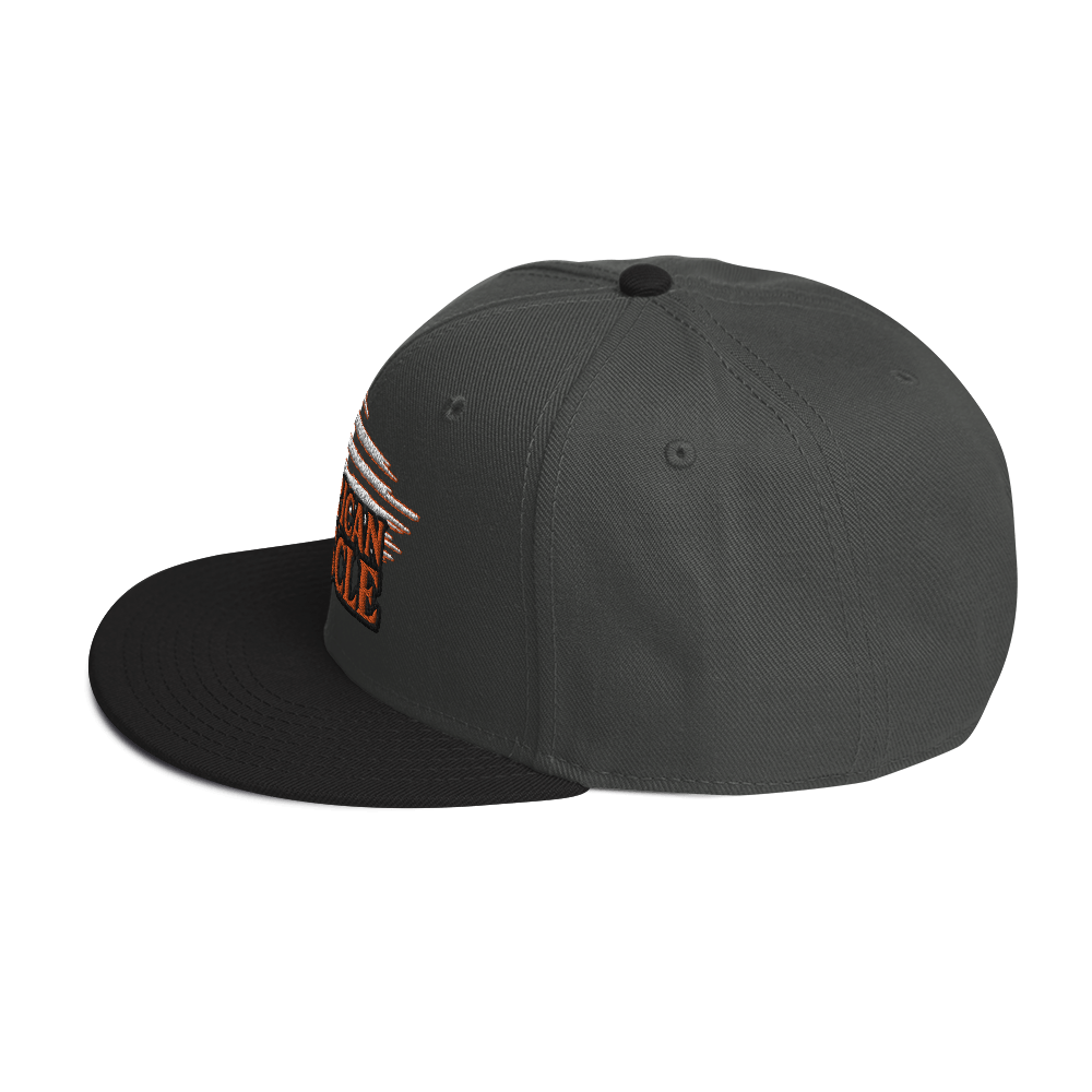 OUTLINED AMERICAN MUSCLE SNAPBACK HAT