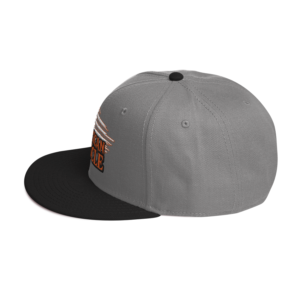 OUTLINED AMERICAN MUSCLE SNAPBACK HAT
