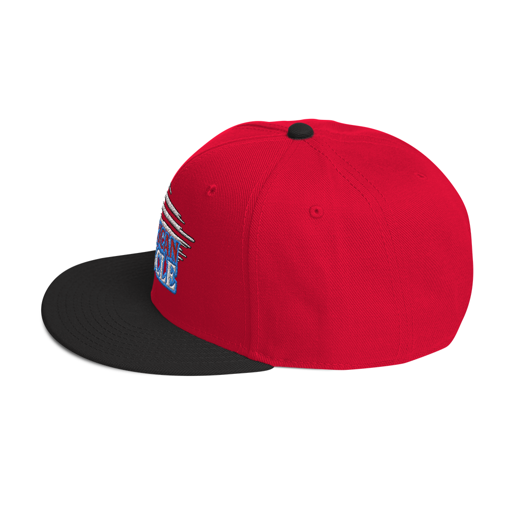 OUTLINED AMERICAN MUSCLE SNAPBACK HAT