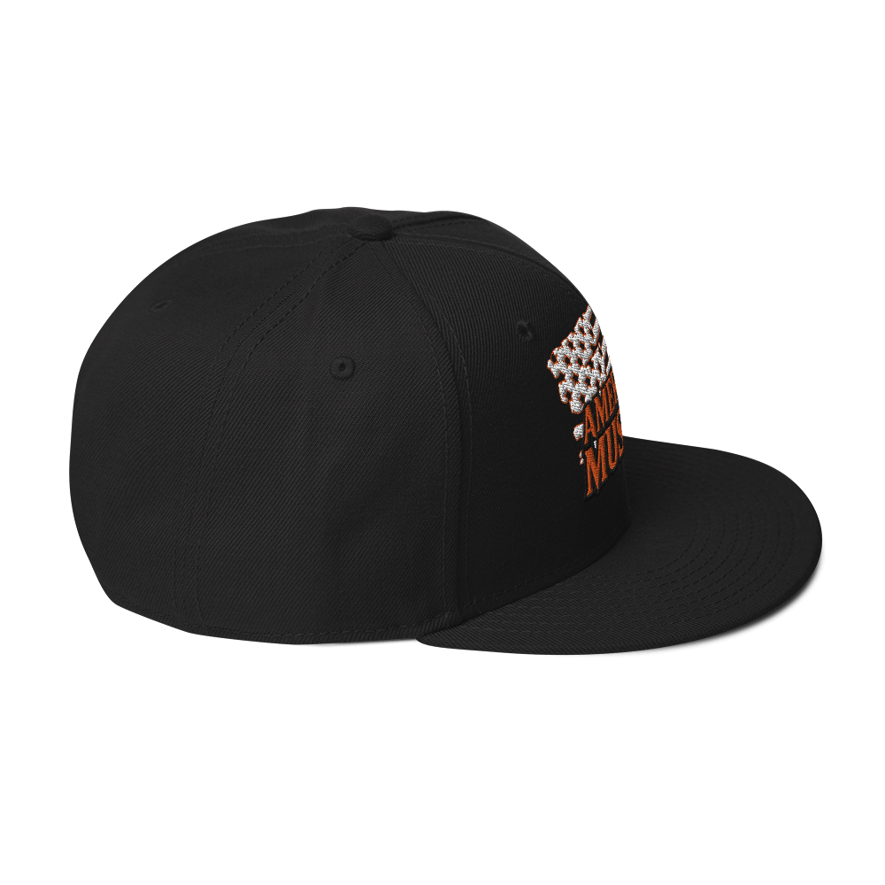OUTLINED AMERICAN MUSCLE SNAPBACK HAT