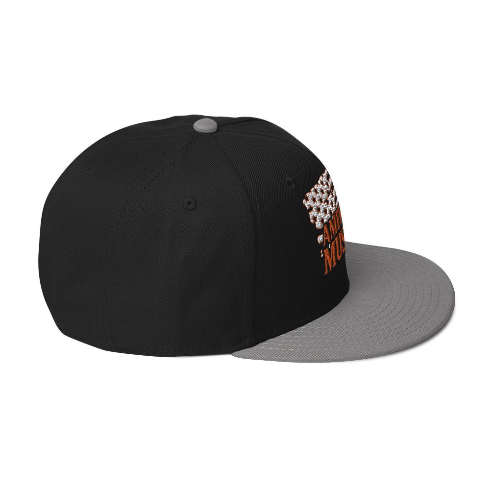 OUTLINED AMERICAN MUSCLE SNAPBACK HAT