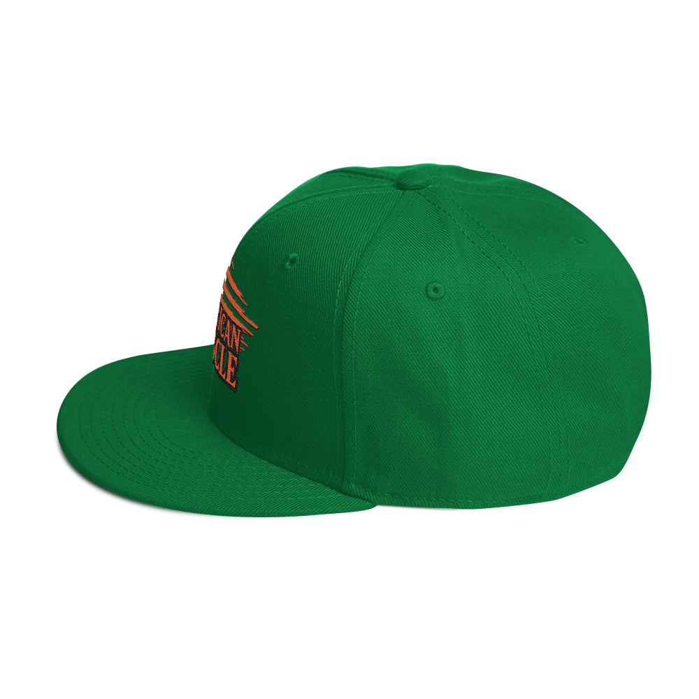 OUTLINED AMERICAN MUSCLE SNAPBACK HAT