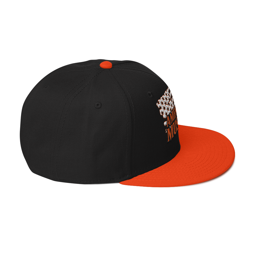 OUTLINED AMERICAN MUSCLE SNAPBACK HAT