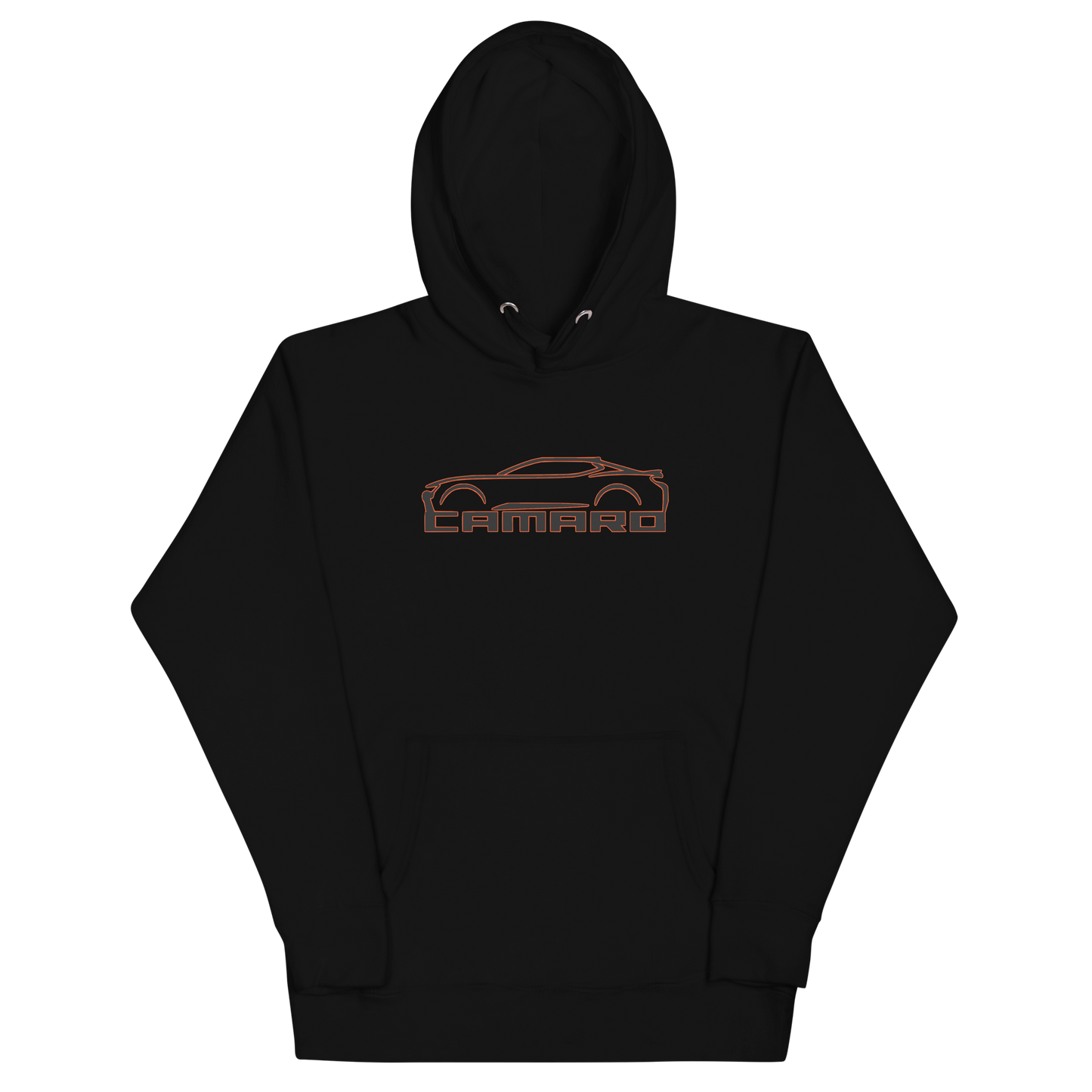 CAMARO SILHOUETTE AND SCRIPT UNISEX HOODIE