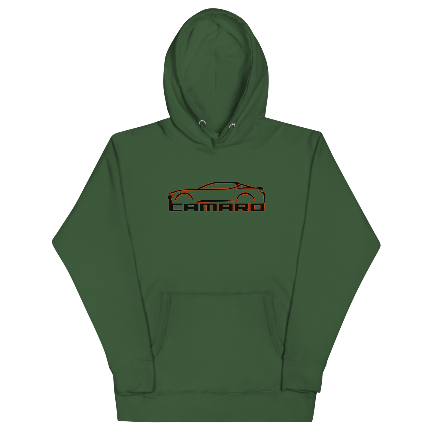 CAMARO SILHOUETTE AND SCRIPT UNISEX HOODIE