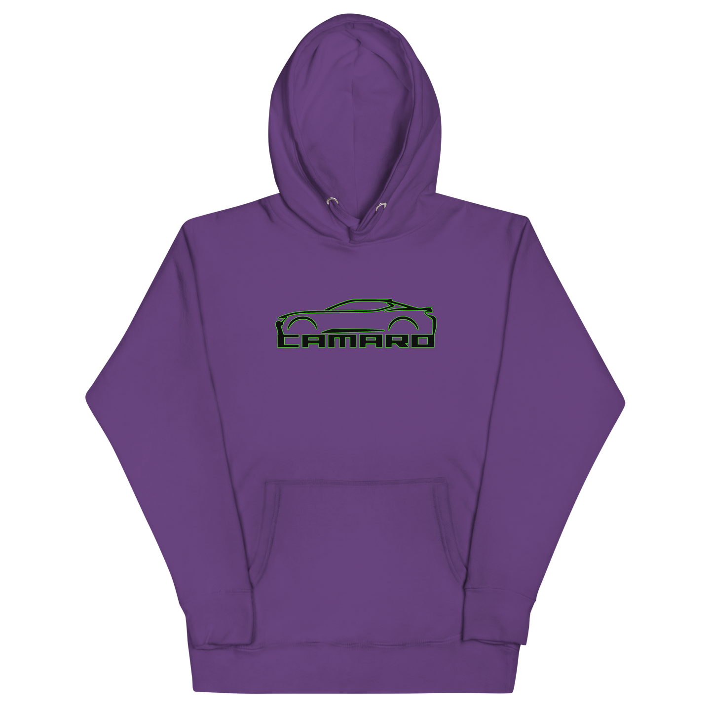 CAMARO SILHOUETTE AND SCRIPT UNISEX HOODIE