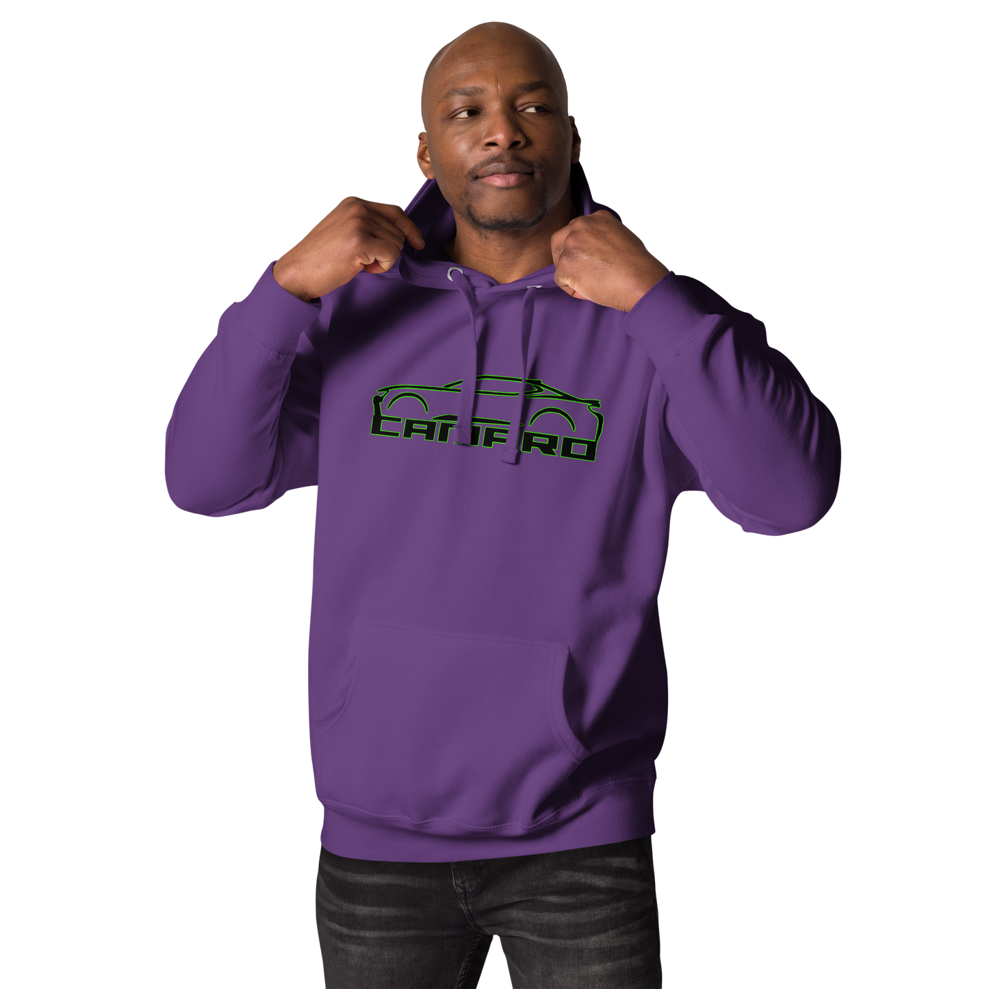 CAMARO SILHOUETTE AND SCRIPT UNISEX HOODIE