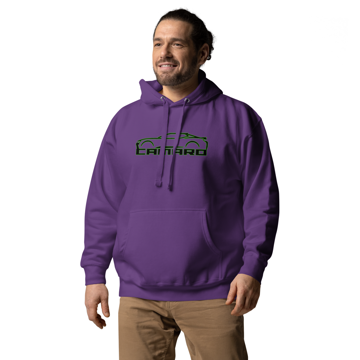 CAMARO SILHOUETTE AND SCRIPT UNISEX HOODIE