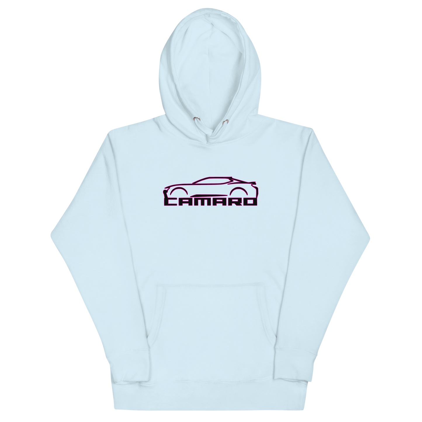 CAMARO SILHOUETTE AND SCRIPT UNISEX HOODIE