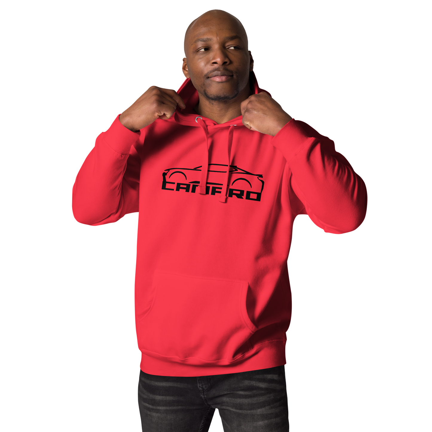 CAMARO SILHOUETTE AND SCRIPT UNISEX HOODIE