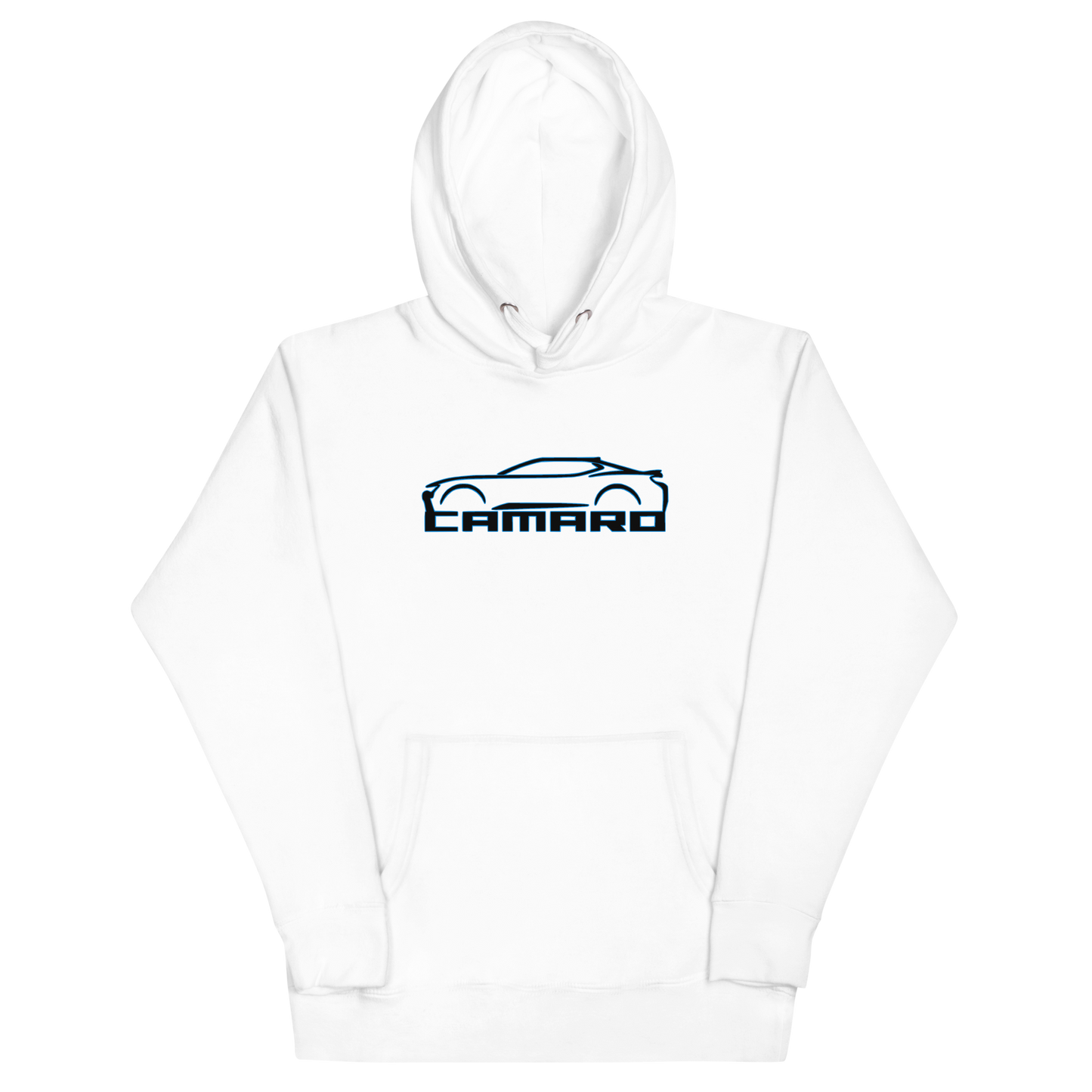 CAMARO SILHOUETTE AND SCRIPT UNISEX HOODIE