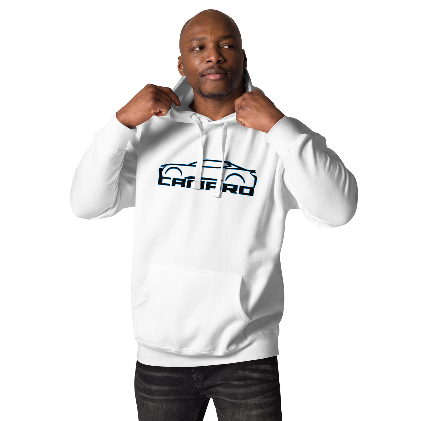 CAMARO SILHOUETTE AND SCRIPT UNISEX HOODIE
