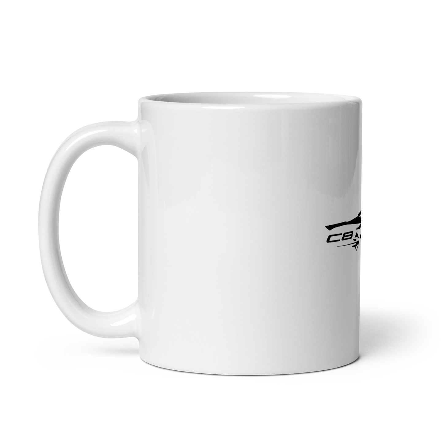 C8 STINGRAY WHITE GLOSSY MUG