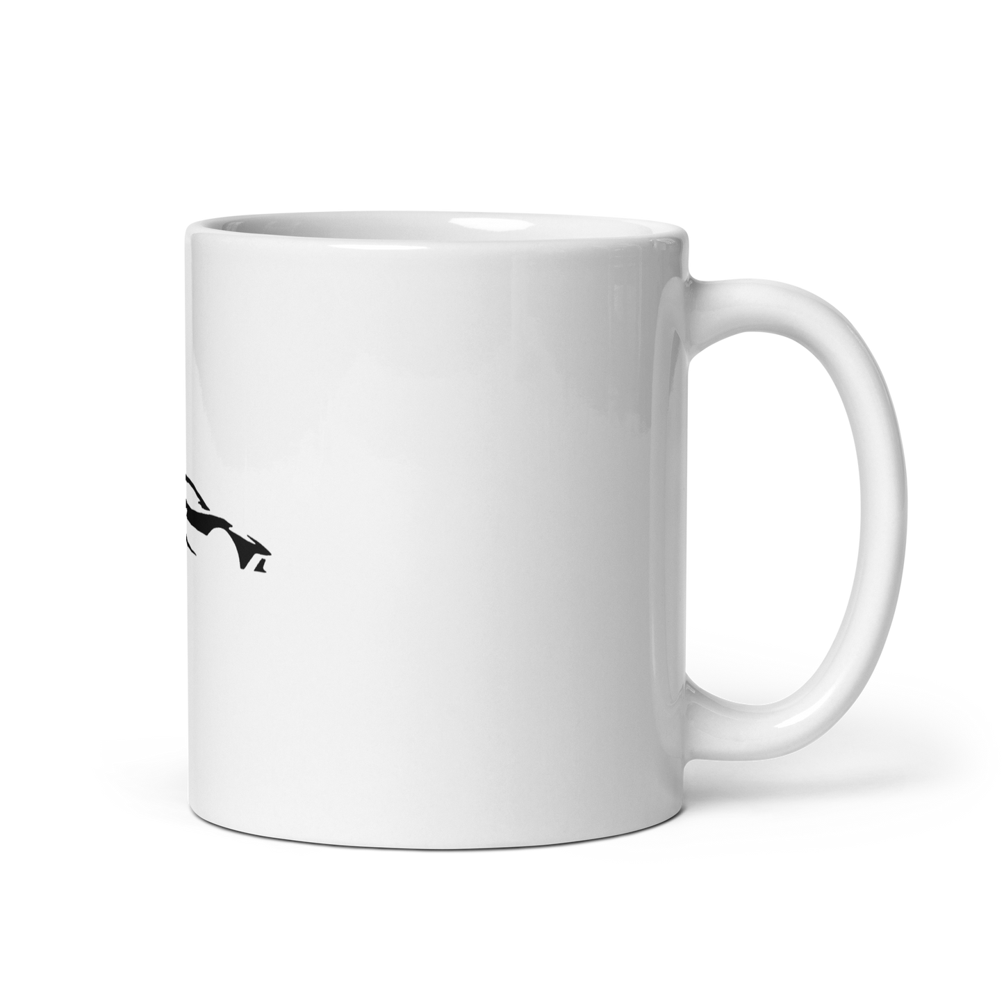 C8 STINGRAY WHITE GLOSSY MUG