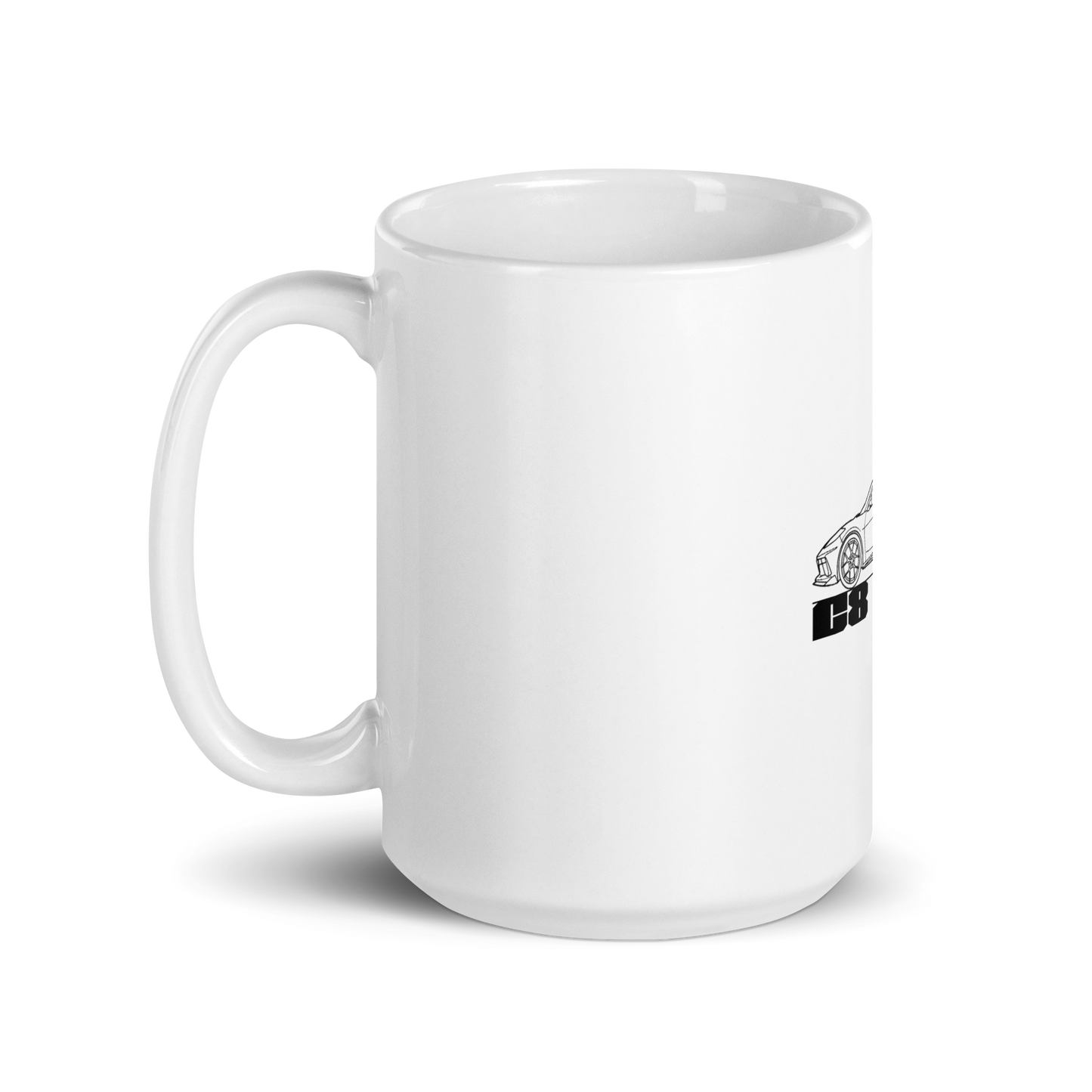 C8 LIFE WHITE GLOSSY MUG