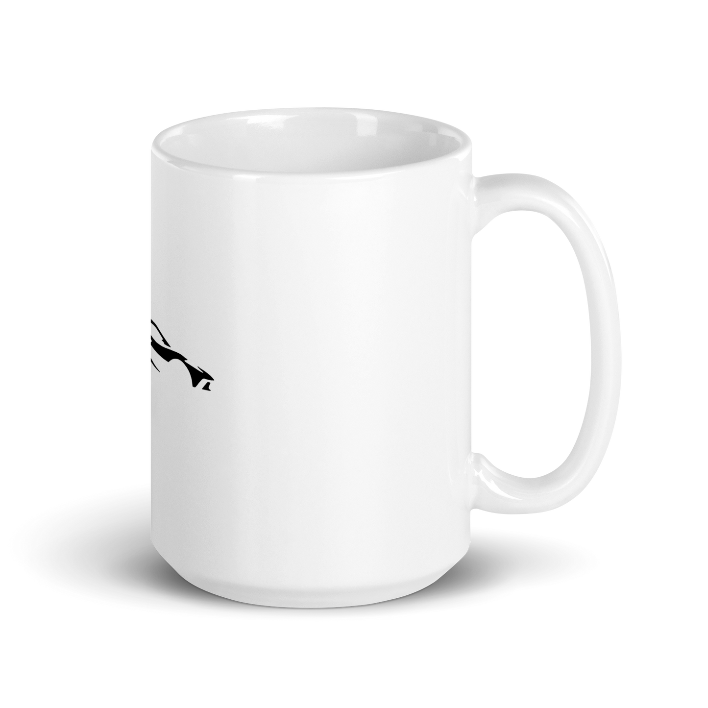 C8 STINGRAY WHITE GLOSSY MUG