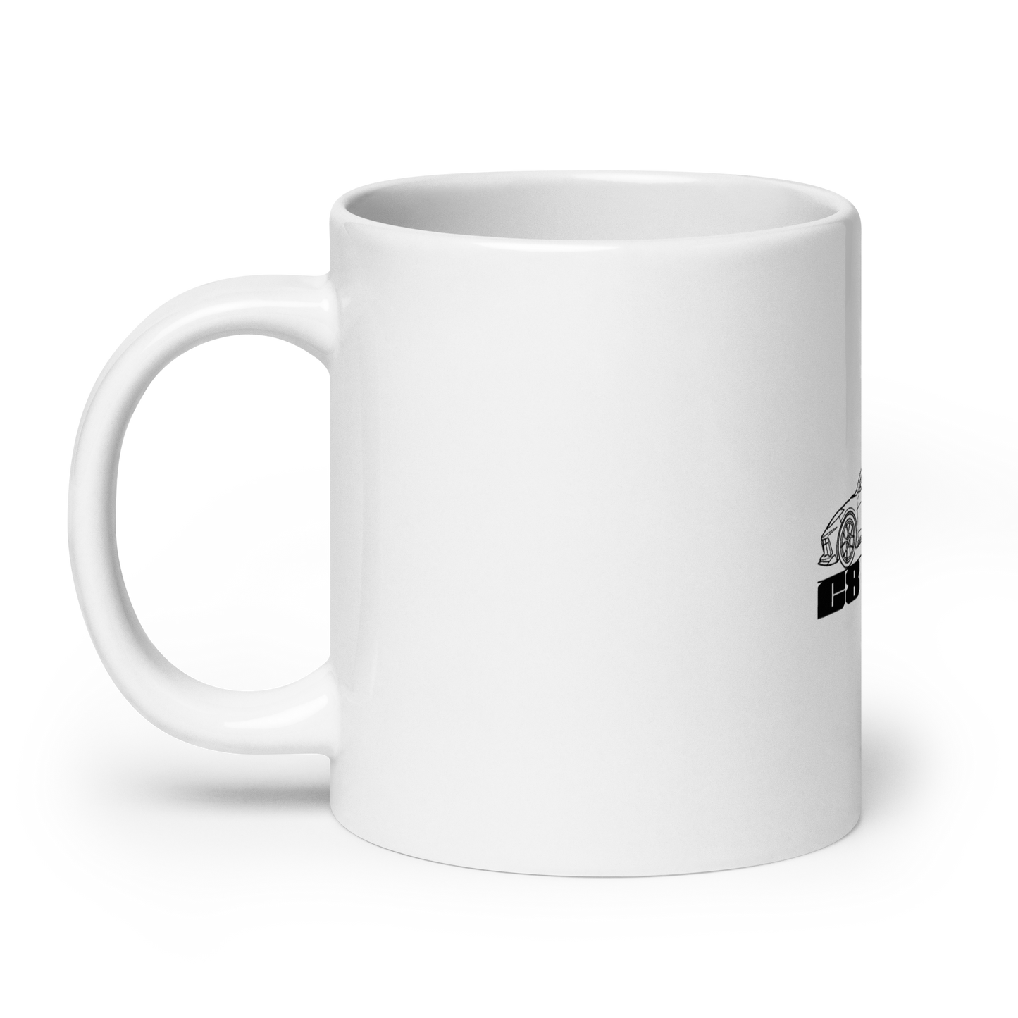 C8 LIFE WHITE GLOSSY MUG