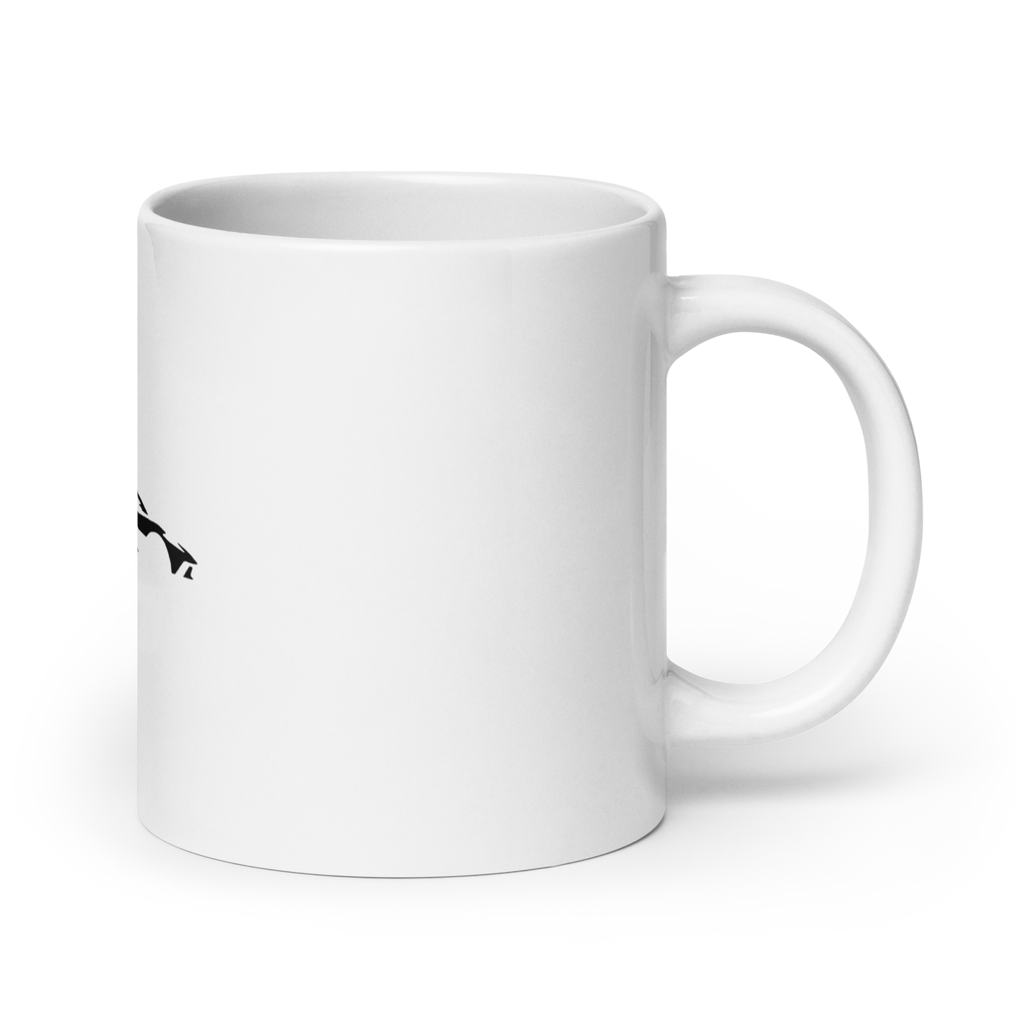 C8 STINGRAY WHITE GLOSSY MUG