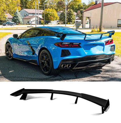 2020-2025 C8 CORVETTE HIGH WING SPOILER IN GLOSS BLACK