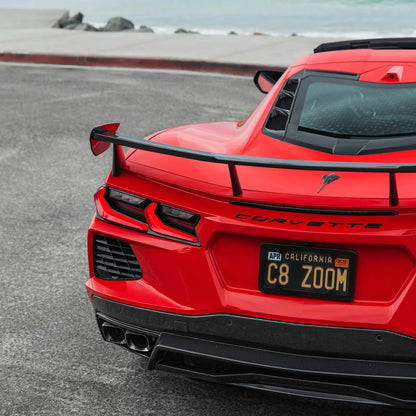 2020-2025 C8 CORVETTE HIGH WING SPOILER IN CARBON FIBER PRINT